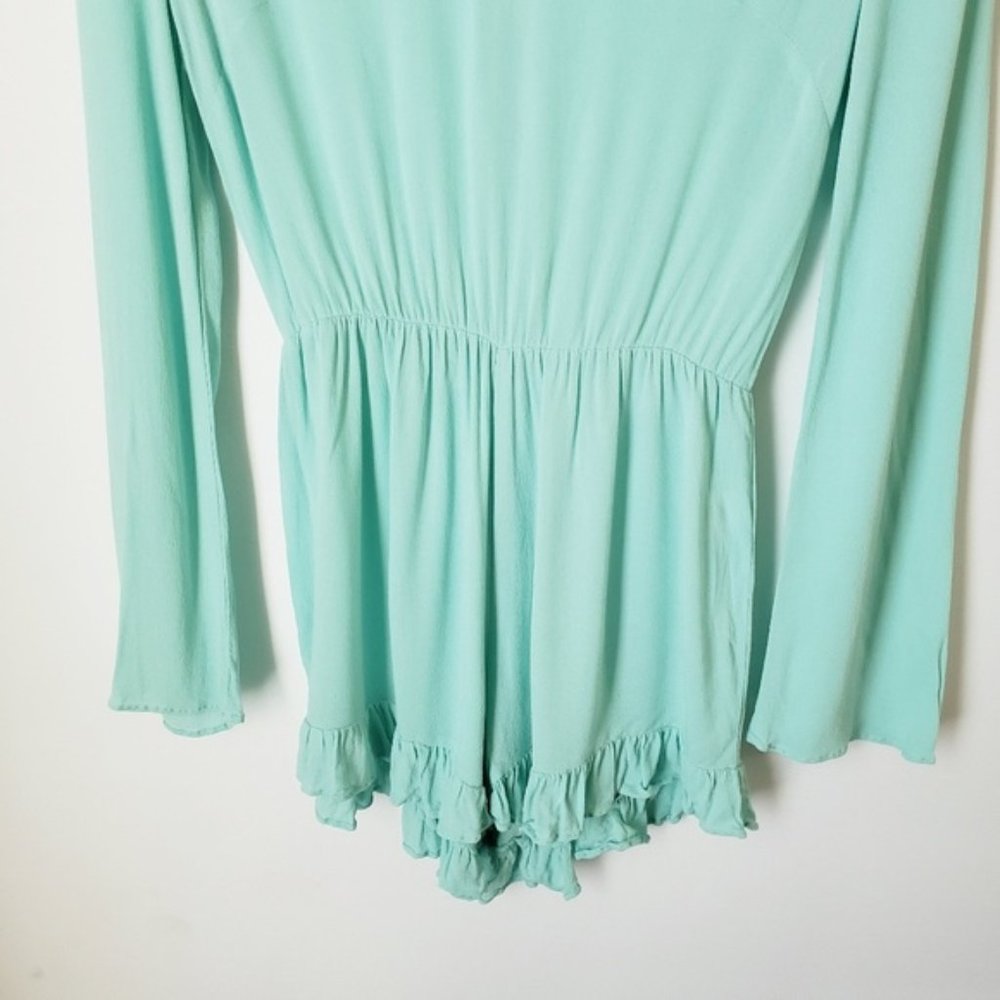 Altar'd State | Romper With Open Back/ Ruffled Hem - Picture 2 of 6